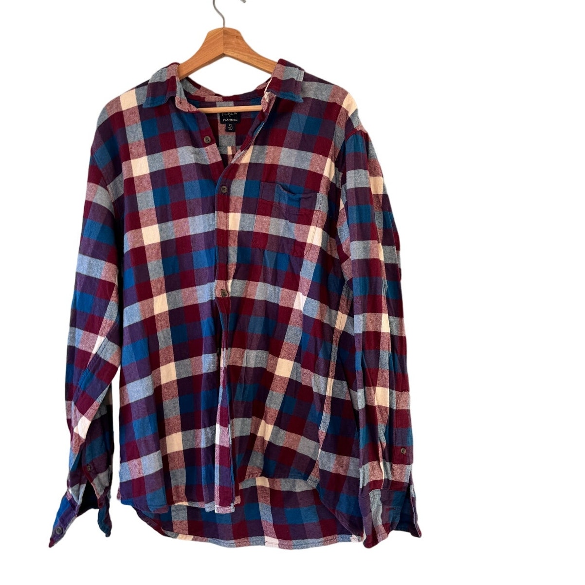 Men's J.Crew Flannel Long Sleeve Button Up
